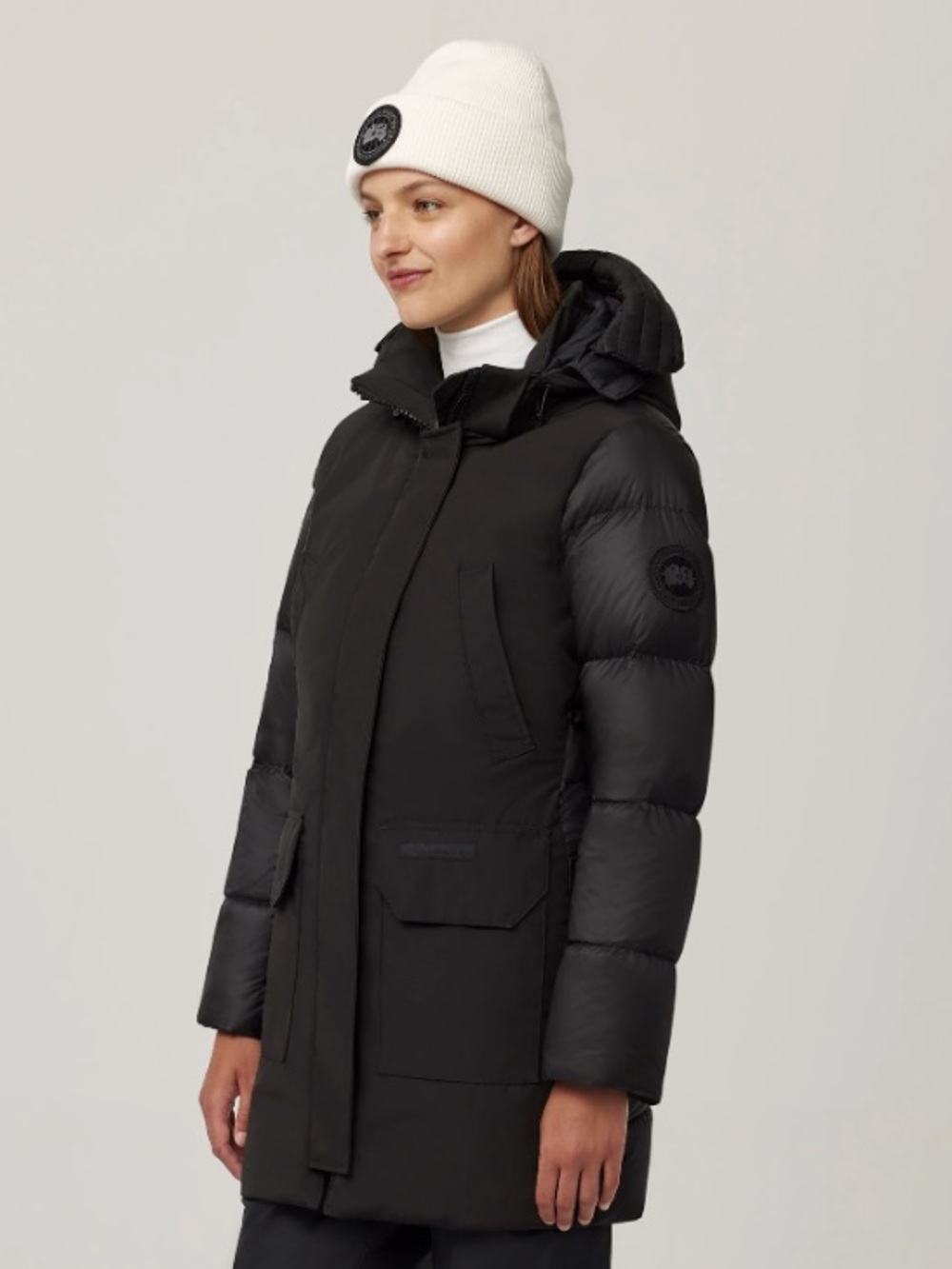 Canada Goose Paradigm Expedition Parka Black Label Black Arctic Tech Down Coat